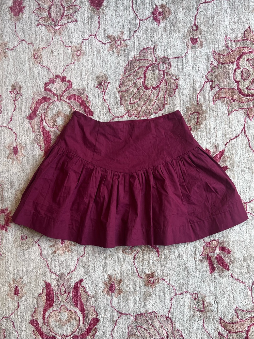 Cotton Mini Flounce Skirt